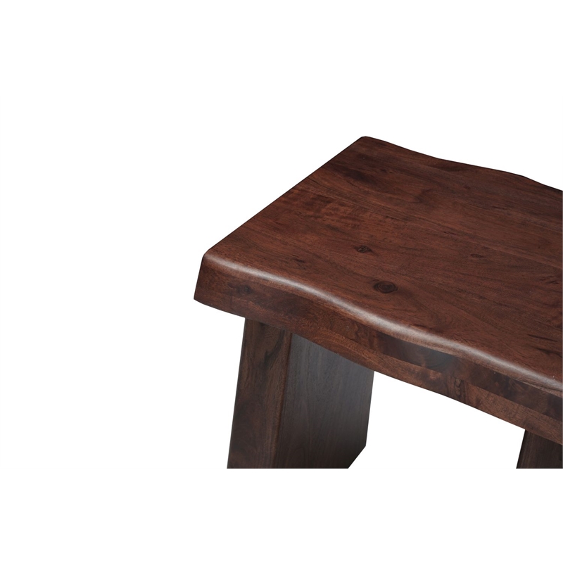 Darcy Modern Live Edge Solid Wood End Table 23