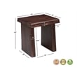 Darcy Modern Live Edge Solid Wood End Table 23