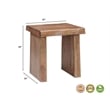 Darcy Modern Live Edge Solid Wood End Table 23
