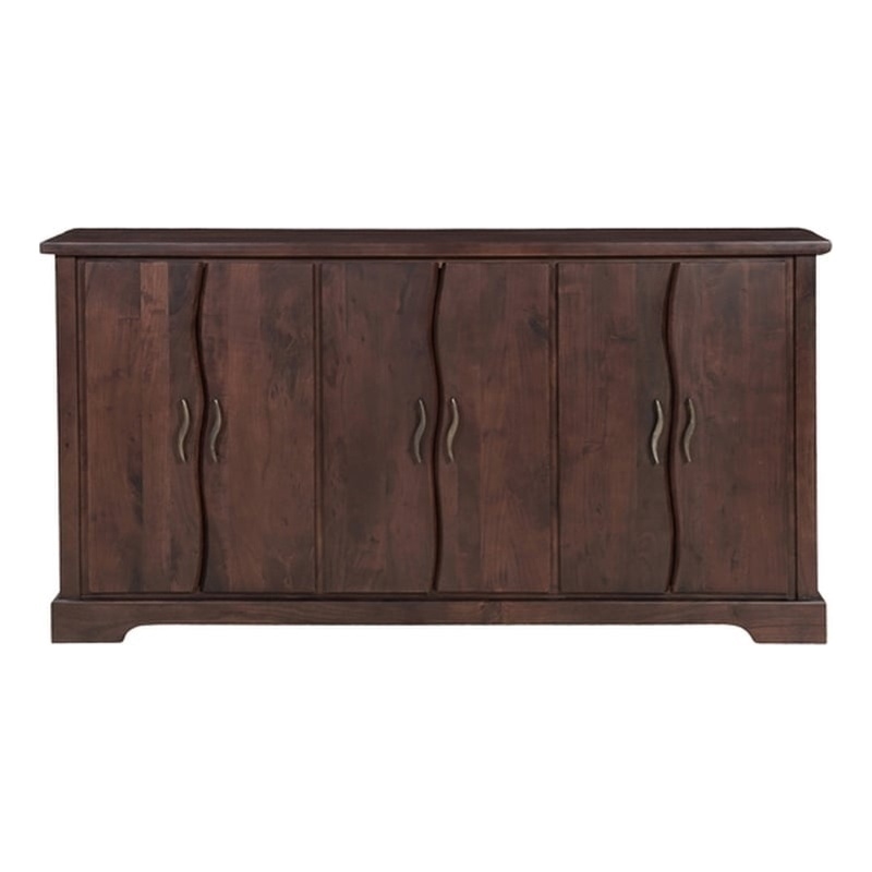 Darcy Solid Wood Rectangular Sideboard in Brown 72 Inches Long