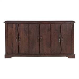 Darcy Solid Wood Rectangular Sideboard in Brown 72 Inches Long