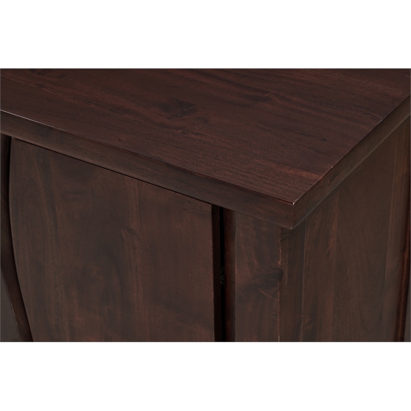 Darcy Solid Wood Rectangular Sideboard in Brown 72 Inches Long