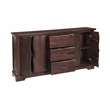 Darcy Solid Wood Rectangular Sideboard in Brown 72 Inches Long