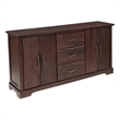 Darcy Solid Wood Rectangular Sideboard in Brown 72 Inches Long