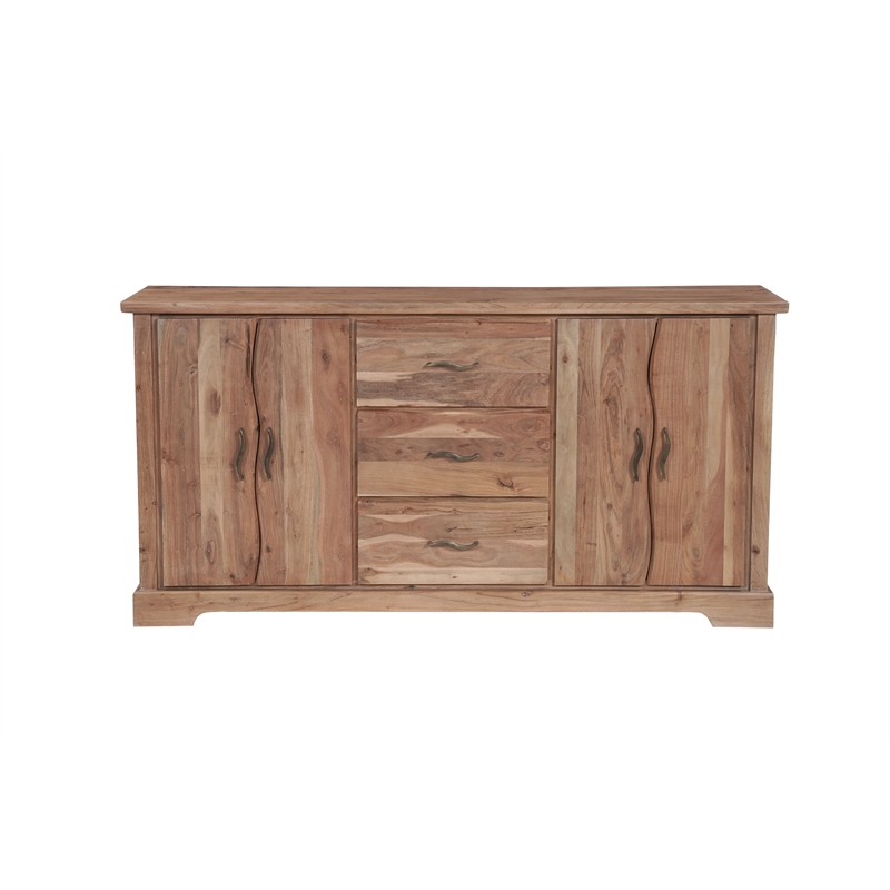 Darcy Solid Wood Rectangular Sideboard in Natural 72 Inches Long