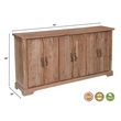 Darcy Solid Wood Rectangular Sideboard in Natural 72 Inches Long