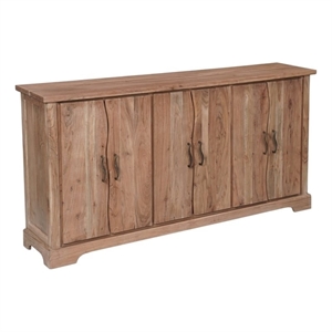 Darcy Solid Wood Rectangular Sideboard in Natural 72 Inches Long