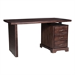 Darcy Rectangular Solid Wood Writing Desk in Brown 54 Inches Long