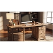 Darcy Solid Wood Writing Desk in Natural 68 Inches Long with Filing Drawer