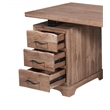 Darcy Rectangular Solid Wood Writing Desk in Natural 54 Inches Long