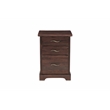 Darcy 3-Drawer Live Edge Solid Wood Filing Cabinet in Brown 30 Inches Tall