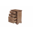Darcy 3-Drawer Live Edge Solid Wood Filing Cabinet in Natural 30 Inches Tall