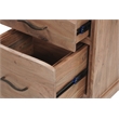 Darcy 3-Drawer Live Edge Solid Wood Filing Cabinet in Natural 30 Inches Tall