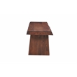 Darcy Live Edge Solid Wood Dining Bench in Dark Brown 68 Inches Long