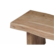 Darcy Live Edge Solid Wood Dining Bench in Natural 68 Inches Long