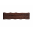 Darcy Live Edge Solid Wood Dining Bench in Dark Brown 75 Inches Long