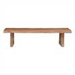 Darcy Live Edge Solid Wood Dining Bench in Natural 75 Inches Long