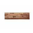 Warren Solid Wood Modern Console Table with Pedestal Base in Medium Brown