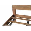 Werrick Live Edge Modern Solid Wood Queen Panel Bed in Brown