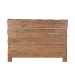 Werrick Live Edge Modern Solid Wood Queen Panel Bed in Brown