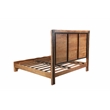 Werrick Live Edge Modern Solid Wood King Size Panel Bed in Brown
