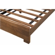 Werrick Live Edge Modern Solid Wood King Size Panel Bed in Brown