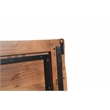 Werrick Live Edge Modern Solid Wood King Size Panel Bed in Brown