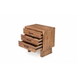 Werrick Solid Wood 3-drawer Nightstand in Brown 26.5 Inches Tall
