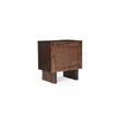 Werrick Solid Wood 3-drawer Nightstand in Dark Brown 26.5 Inches Tall