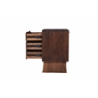 Werrick Solid Wood 3-drawer Nightstand in Dark Brown 26.5 Inches Tall