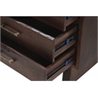 Werrick Solid Wood 3-drawer Nightstand in Dark Brown 26.5 Inches Tall