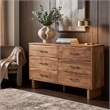 Werrick 6-drawer Live Edge Solid Wood Dresser in Brown 60 Inches Long