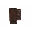 Werrick 6-drawer Live Edge Solid Wood Dresser in Dark Brown 60 Inches Long