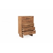 Werrick 5-drawer Live Edge Solid Wood Chest in Brown 52 Inches Tall
