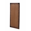 Werrick Live Edge Solid Wood Accent Mirror in Dark Brown 48 Inches Long