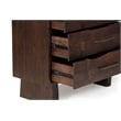 Werrick 5-drawer Live Edge Solid Wood Chest in Dark Brown 52 Inches Tall