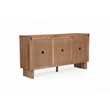 Werrick Solid Wood Rectangular Sideboard in Brown 69 Inches Long