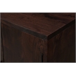 Werrick Solid Wood Rectangular Sideboard in Dark Brown 69 Inches Long