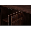 Werrick Solid Wood Rectangular Sideboard in Dark Brown 69 Inches Long