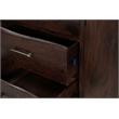 Werrick Solid Wood Rectangular Sideboard in Dark Brown 72 Inches Long