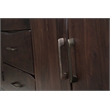 Werrick Solid Wood Rectangular Sideboard in Dark Brown 72 Inches Long