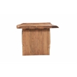 Werrick Modern Live Edge Solid Wood Dining Table in Brown 60 Inches Long