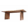 Werrick Modern Live Edge Solid Wood Dining Table in Brown 72 Inches Long