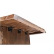 Werrick Modern Live Edge Solid Wood Dining Table in Brown 72 Inches Long