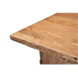Werrick Modern Live Edge Solid Wood Dining Table in Brown 84 Inches Long