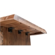 Werrick Modern Live Edge Solid Wood Dining Table in Brown 84 Inches Long