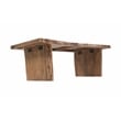 Werrick Modern Live Edge Solid Wood Coffee Table in Brown 51 Inches Long