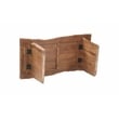 Werrick Modern Live Edge Solid Wood Coffee Table in Brown 51 Inches Long