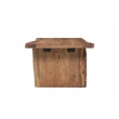 Werrick Modern Live Edge Solid Wood Coffee Table in Brown 51 Inches Long
