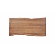 Werrick Modern Live Edge Solid Wood Coffee Table in Brown 51 Inches Long